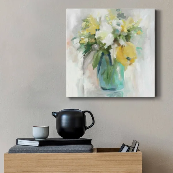 Impasto Bouquet-Premium Gallery Wrapped Canvas - Ready to Hang - 24x24