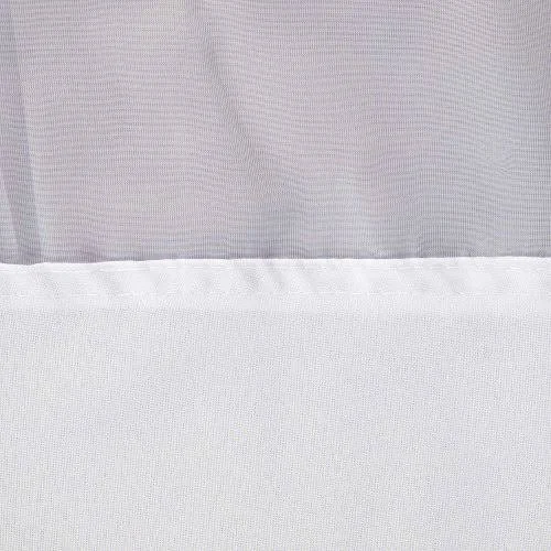 Hookless Mystery Shower Curtain White 71 in. x 77 in. 12 per Case