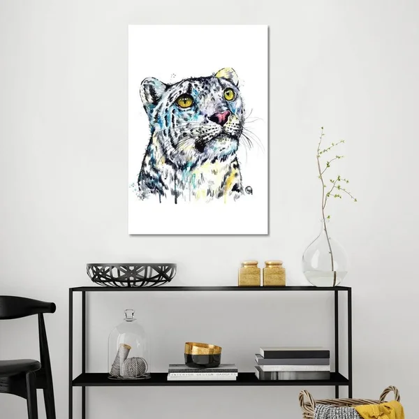 Lisa Whitehouse Canvas Prints - Snow Leopard ( Animal Art > wildlife > Wild Cats > Leopards art)