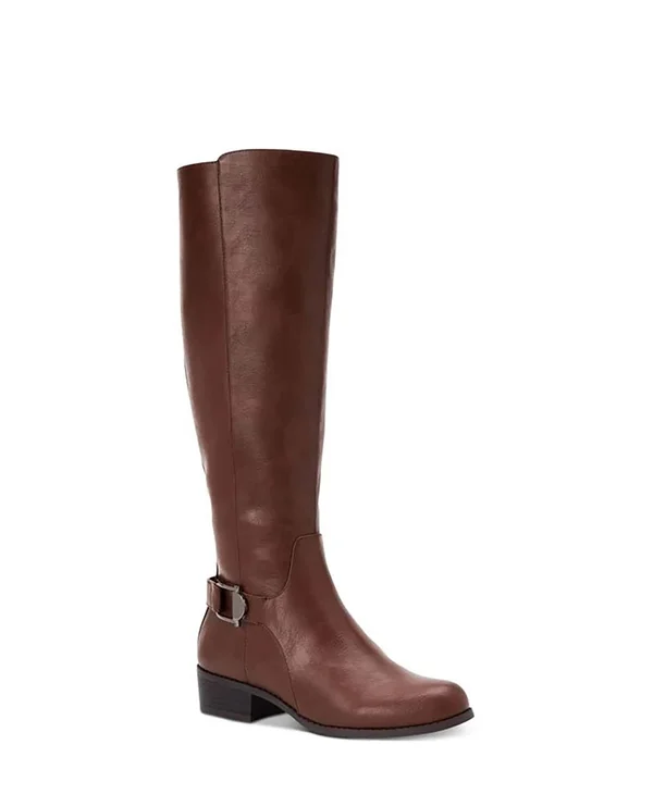 Alfani, Kallumm Knee High Fashion Boots, Cognac