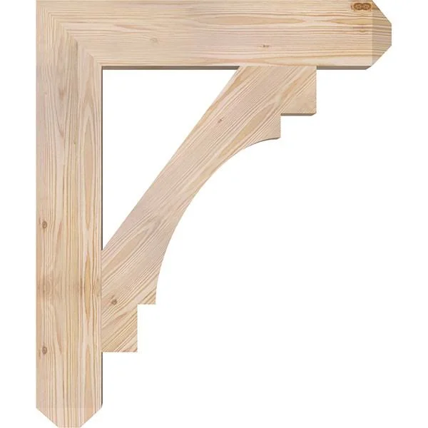 5 1/2x22W x 30x22D x 36x22H Merced Craftsman Smooth BRACKET - Douglas Fir