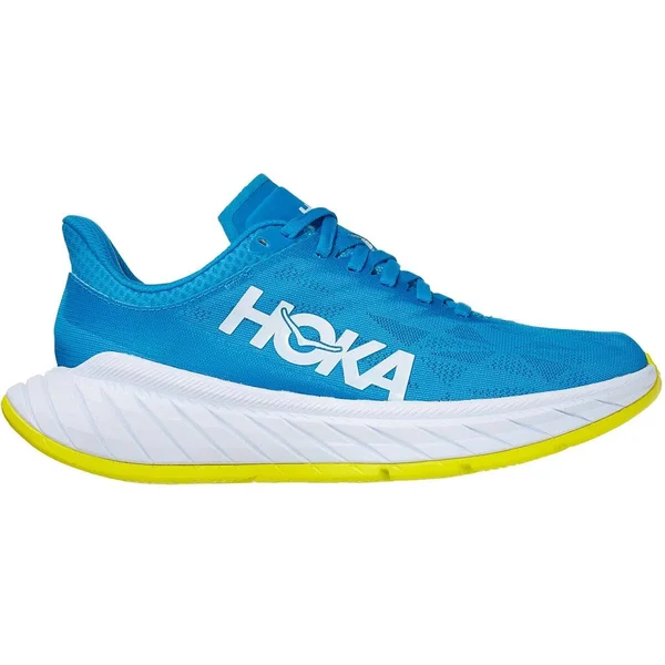 Hoka One One Women's Carbon x 2 Shoe - 10.5 - Diva Blue, Citrus
