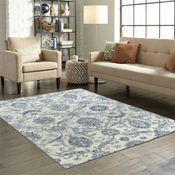 Maples Alexa Rug, Blue, 5x7 ft