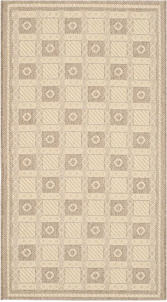 Safavieh Martha Stewart MSR4254 4&0x22 x 5&7x22 Creme, Brown Area Rug