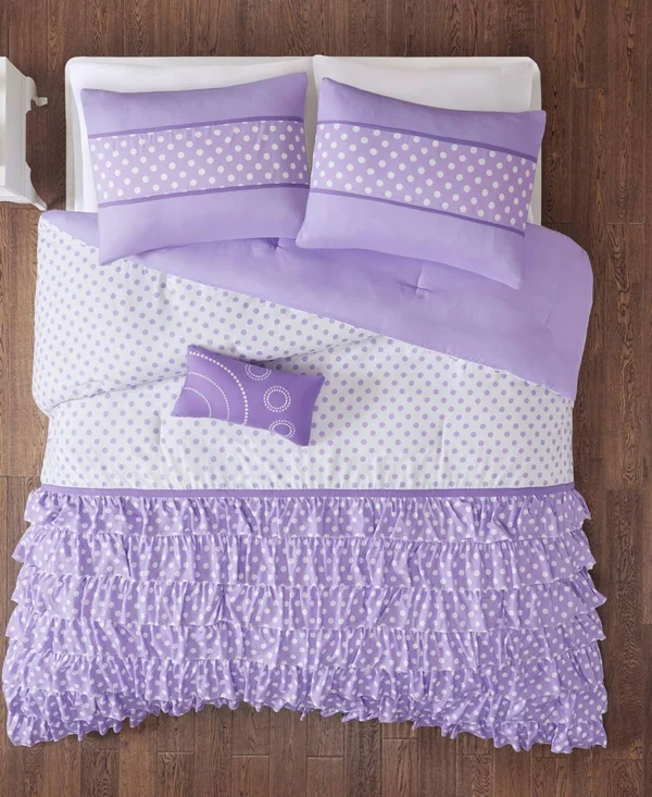 Mi Zone - Morgan Comforter Set - Purple - Twin/Twin XL