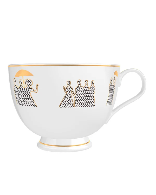 Memo Paris 2 x 4 oz. Cedar from French Leather Candle in Tea Cups Set - Scents & Fragrance Candles