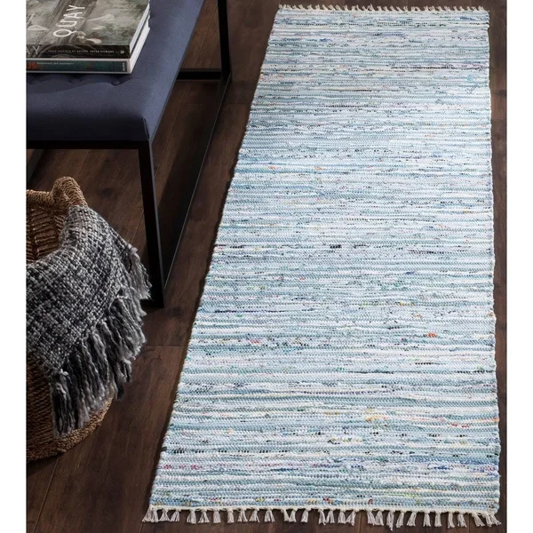 Safavieh Rag Rug Turquoise/Multi 4 ft. x 6 ft. Area Rug
