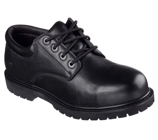Skechers 77041 Safety Work Cottonwood Black Mens Formal Shoes