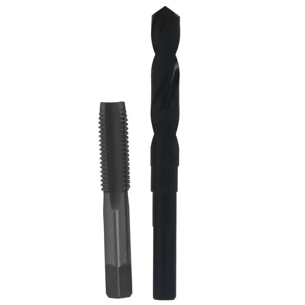 M24 x 3 HSS Plug Tap and 21.00mm HSS 1/2x22 Shank Drill Bit - Qualtech