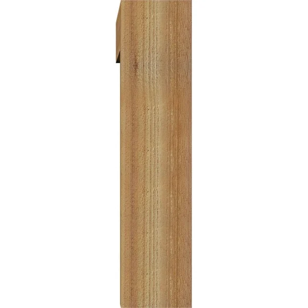 Ekena Millwork 1463049 6x22W x 26x22D x 26x22H Merced Block Rough Sawn Bracket w/ Offset Brace, Western Red Cedar
